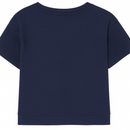 Junior Boys Sage Navy Jaquard T Shirt-4