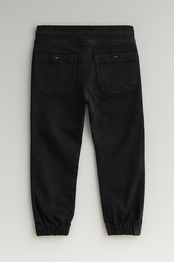 Black Elasticated Waist Jean Black