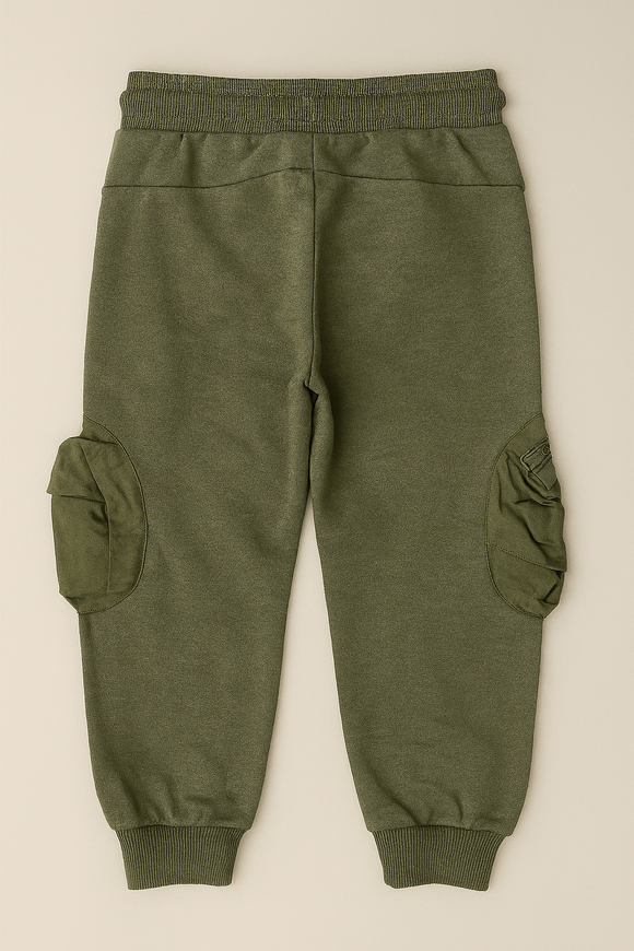 Sage Green Nylon Zip Cargo Pocket Track Pant Green