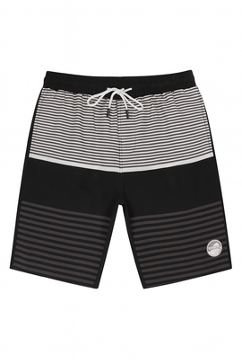 Black Aop Printed Shorts - 0