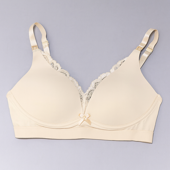 Nude Ivory Laced 2 Pack Nursing Bras