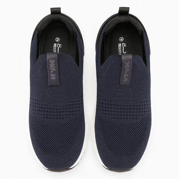 Navy Knitted Slip On