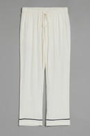 White Long Sleeves Pajama Set-3