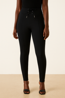 Black Leggingss With Corset Detail-1