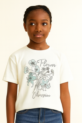 White Emboss Oversize T Shirts White