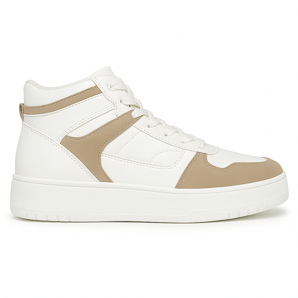 White Taupe Hightop