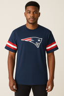 New England Patriots Lounge Tee Blue Small-1