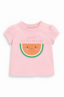 Baby Pink Strawberry All Over Print T Shirt-2