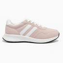 Pale Pink Hiker Sneaker With Overlay Detail-1