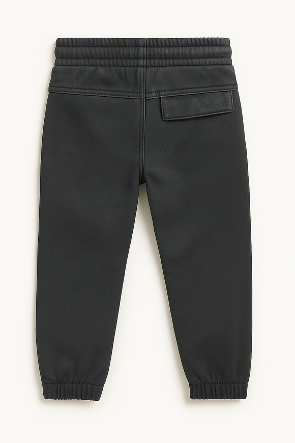 Charcoal Grey Coloured Knitted Denim Jogger Charcoal