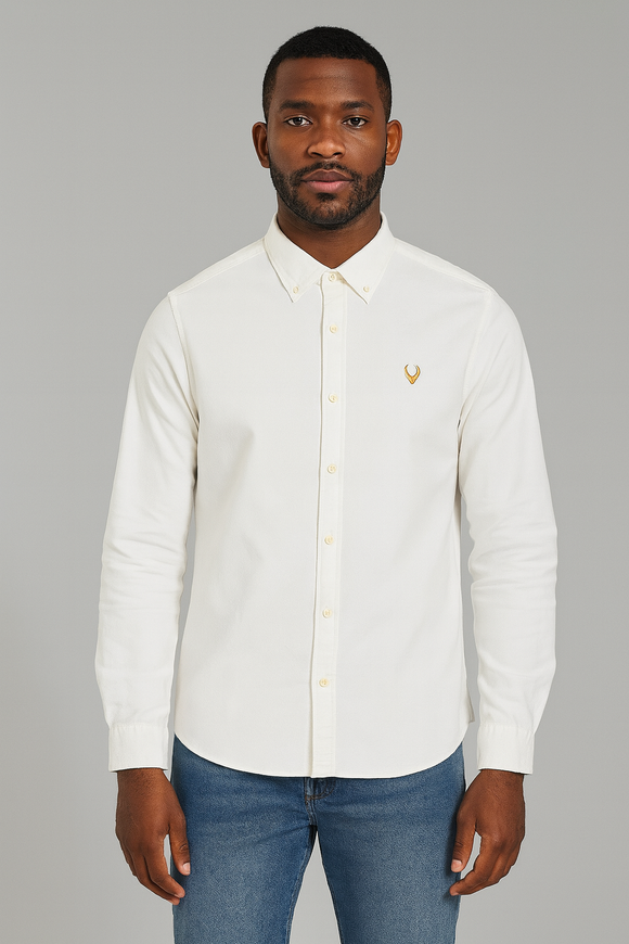White Button Down Oxford Shirt