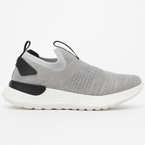 Grey Knitted Slip On Mid Grey