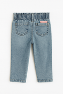 Blue Paperbag Waist Band Jeans Blue-3