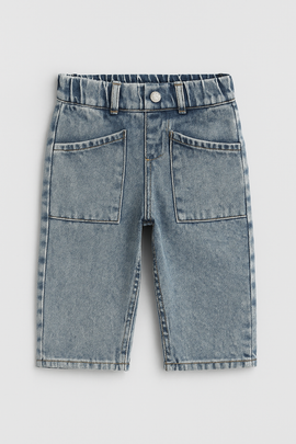 Lightwash Wide Leg Denim Jeans Light - 0