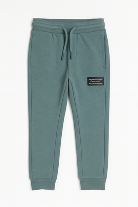 Teal Green Jogpant With Print - 0