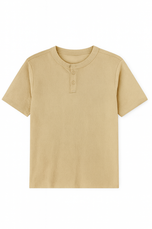 Beige Men T Shirt