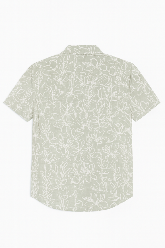 Green Mens Casual Shirt