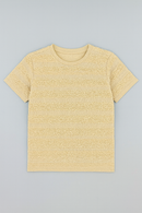 Beige Textured T-2