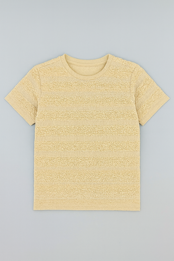 Beige Textured T