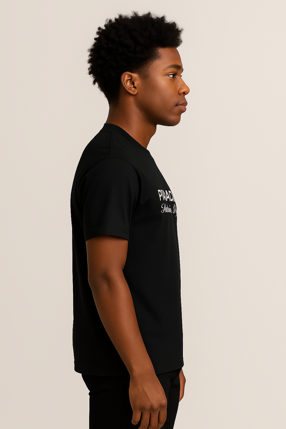 Black Graphic Tee Black Small