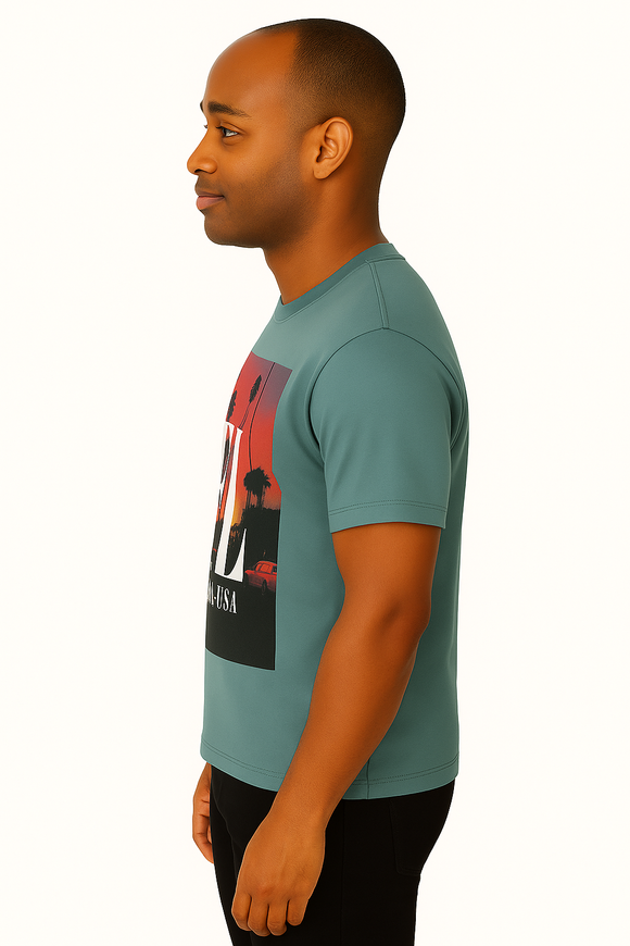 Graphic Tee Green Small