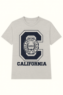 Grey Melange Graphic T Shirt-2