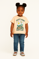 Orange  Placement Print With Sequins Boxy-1