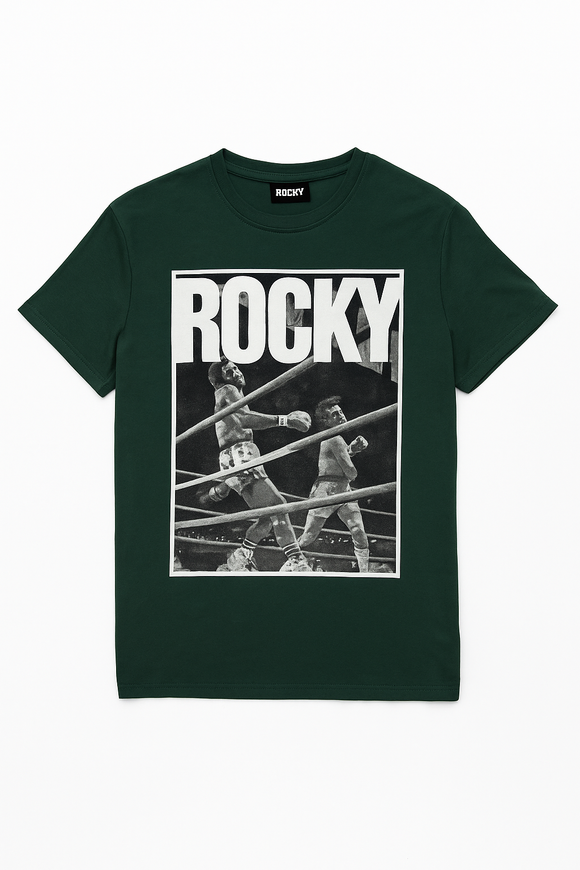 Green Rocky Drop Sholder Tshirt Green