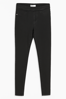 Black Skinny Knit Jegging Black - 0