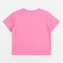 Pink Drop Shoulder Rope T Shirts Pale Pink-3
