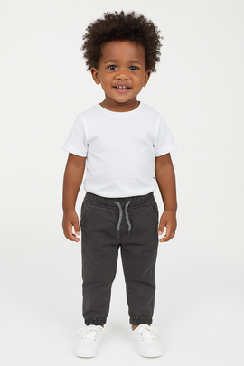 Dark Grey Elasticated Waist Jean Dark Grey