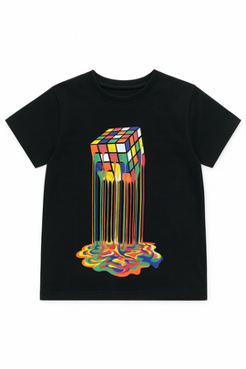 Black Short Sleeve Graphic Tshirt - 0