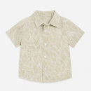 Beige Printed Shirs And Tee-2