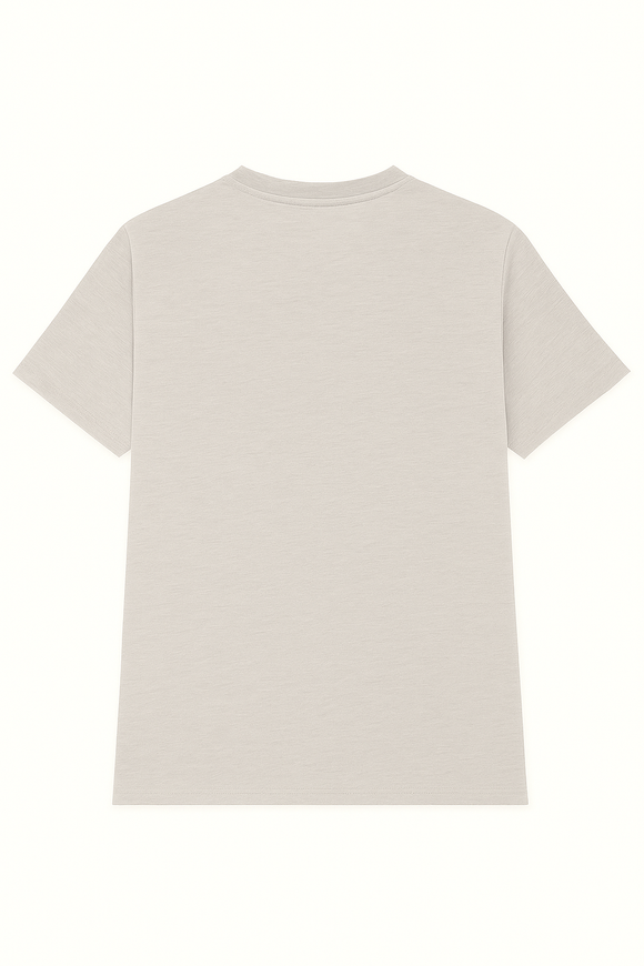 Grey Melange Graphic T Shirt