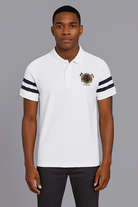 Badge Polo Shirt White