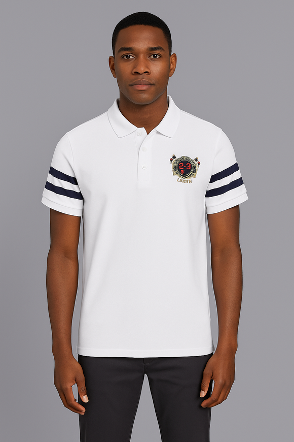 Badge Polo Shirt White