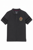 Badge Polo Shirt Charcoal-2