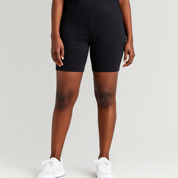 Black Biker Short