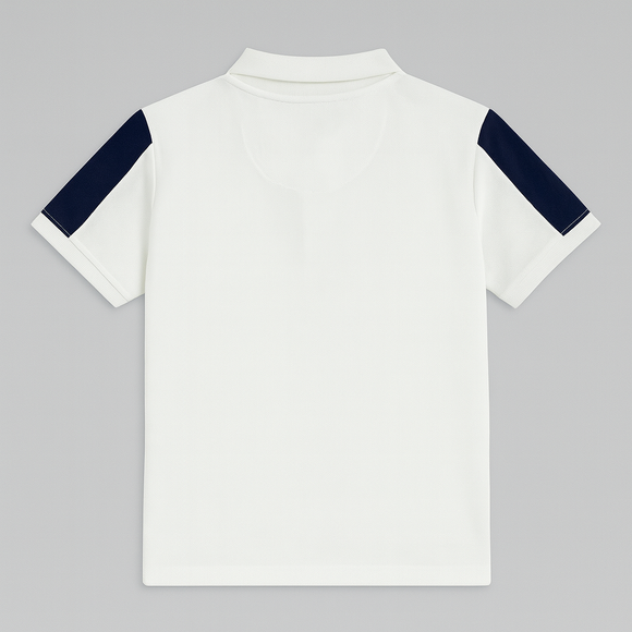 White Pique Rugby Polo