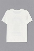 White Floral Pearl Embellished T Shirt-3