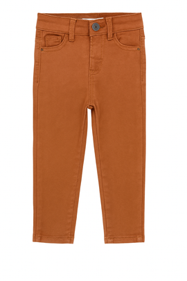 Rust Grey 5 Pocket Coloured Denim Orange - 0