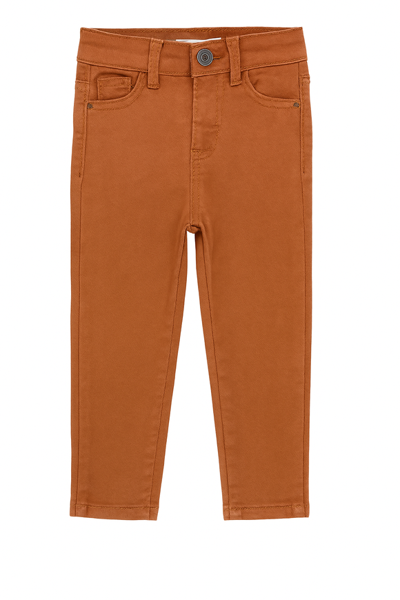Rust Grey 5 Pocket Coloured Denim Orange