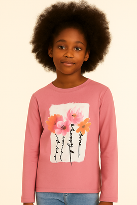 Pink L S T Shirts Pale Pink