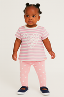 Lilac Stripes Short Sleeves Tee Assorted-1