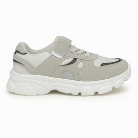 Beige Material Block Chunky Shoes