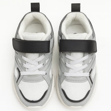 Grey Overlayed Chunky Sneaker - 0