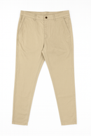 Beige Slim Fit Chino Trousers Beige-2