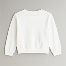 White Placement Print Sweatshirts-3