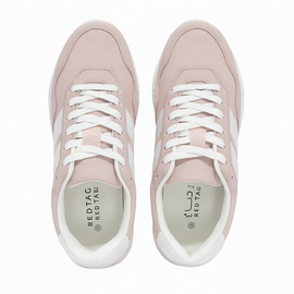Pale Pink Hiker Sneaker With Overlay Detail - 0