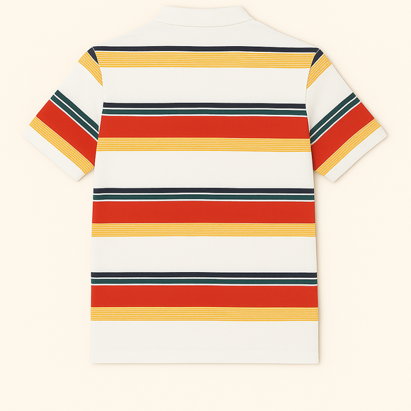 Feeder Stripe Pique Polo Assorted Small